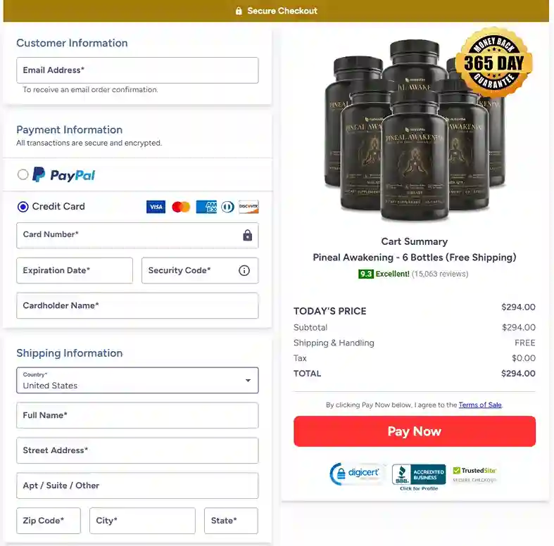 Pineal Awakening Pineal Awakening Order Page